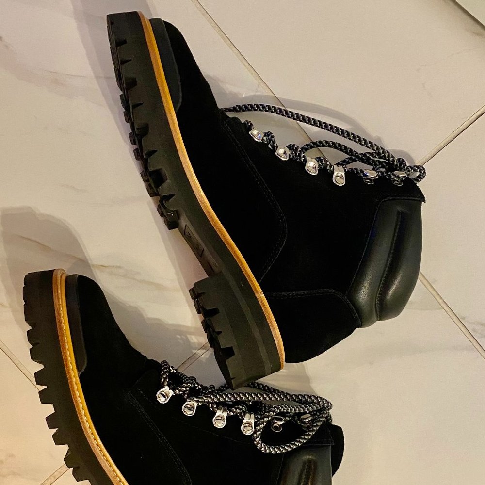 Mark Fisher - Black Suede Boots - Size 8.5